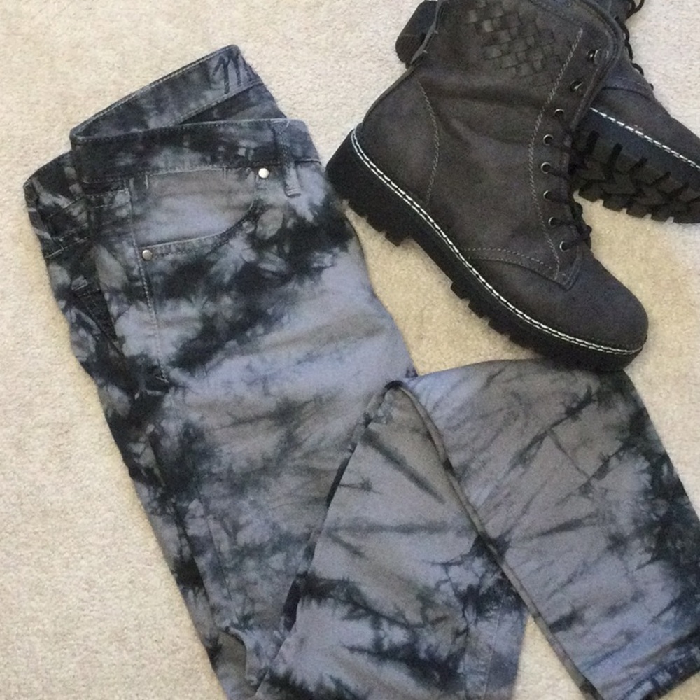 Madewell Tie Dyed 37S Skinny Jeans